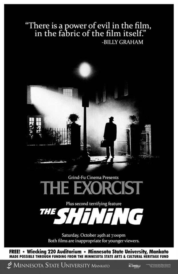 The Exorcist and The Shining poster