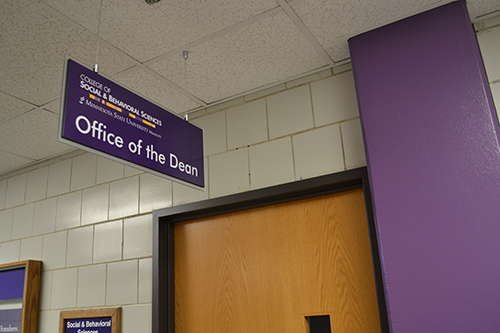 Dean's office signage