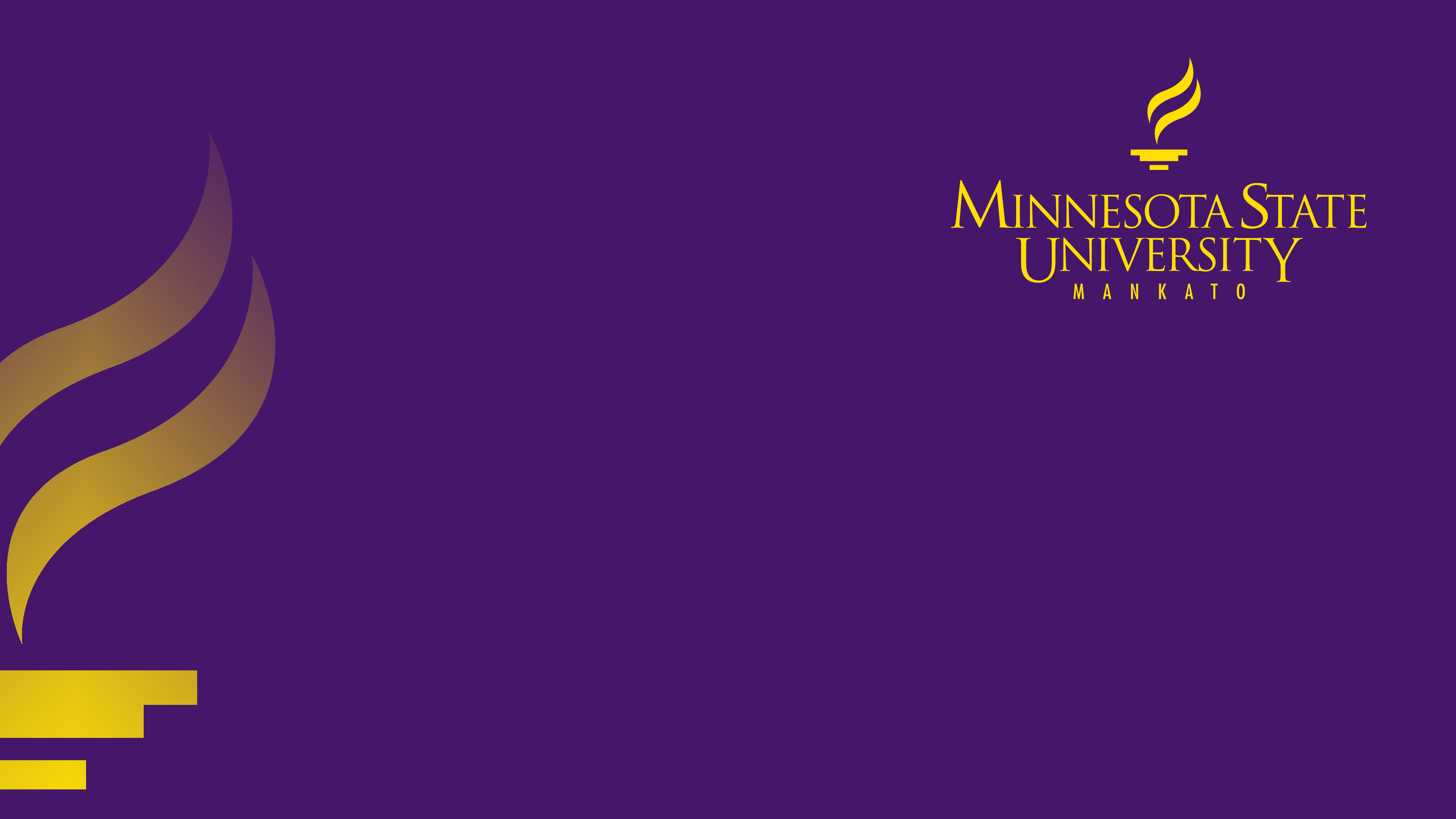 Zoom background Minnesota State University, Mankato Logo and flame