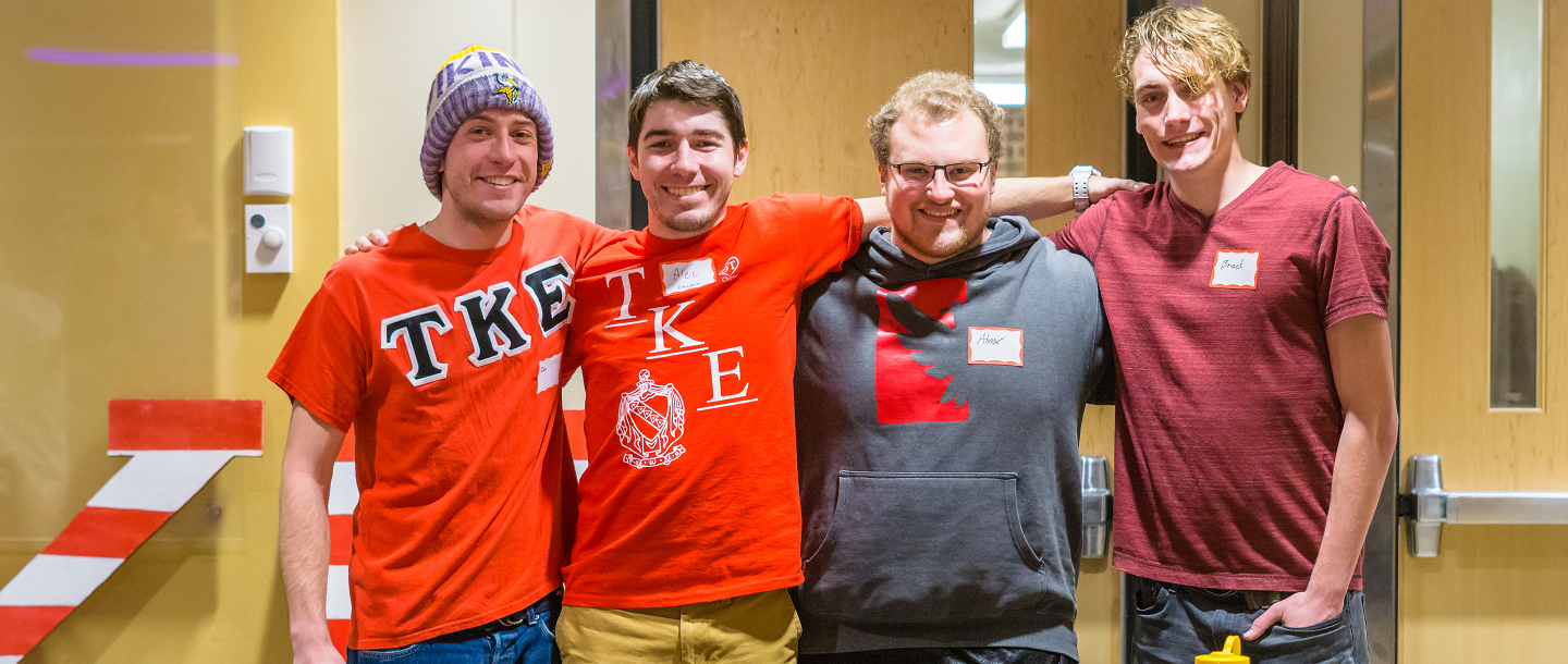 Picture of 4 Tau Kappa Epsilon Fraternity Members
