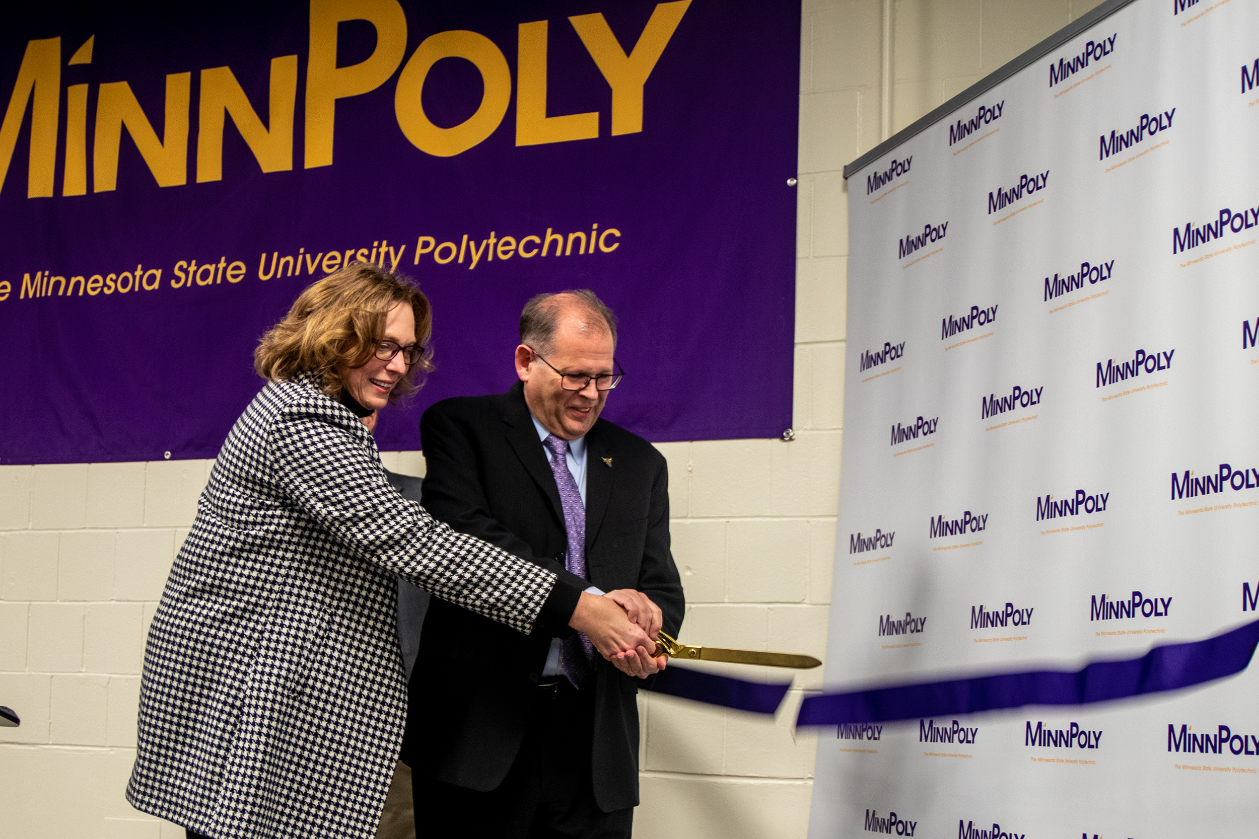 MinnPoly ribbon cutting