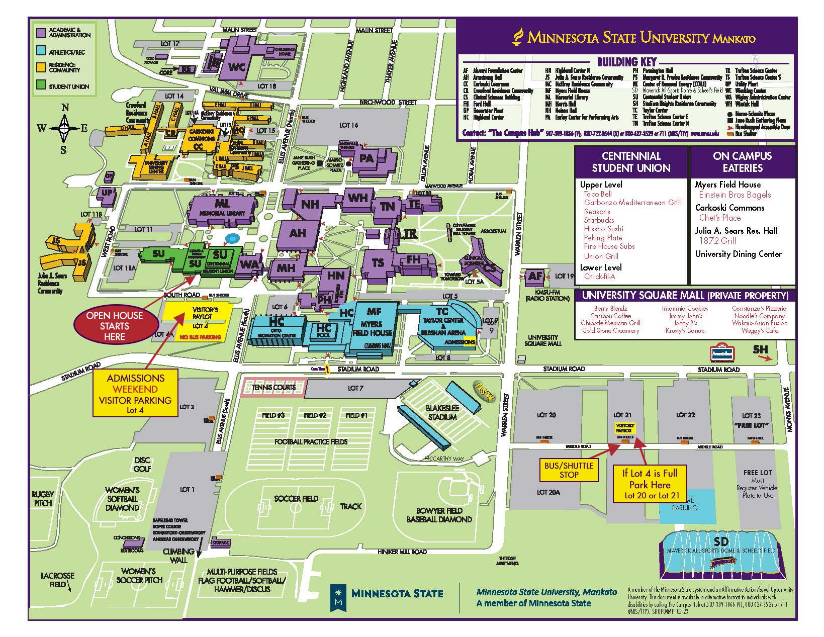 weekend open house parking and directions