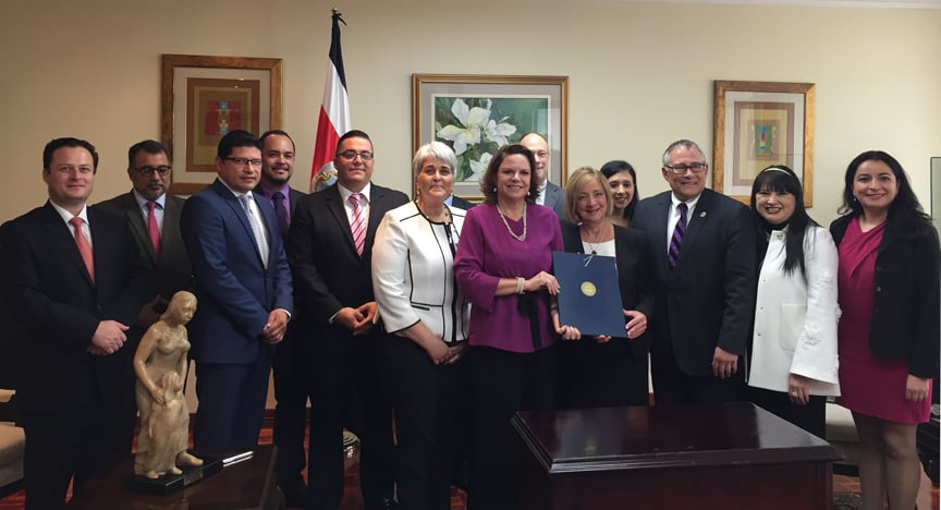 University Signs 'MOU' with Government of Costa Rica