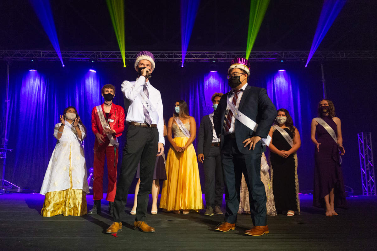 Homecoming Royalty Announcement Taking Place On Stage