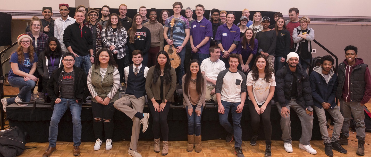 Group picture of organizations who participated in the Spring 2018 RSO Fair