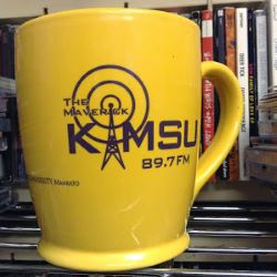 The Maverick KMSU 89.7 FM classic yellow mug