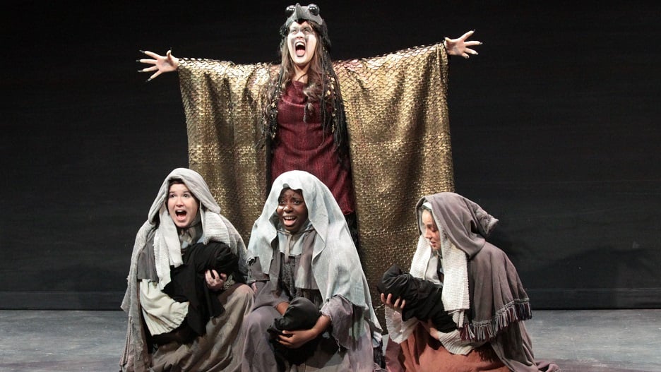 Picture of Macbeth play in the University Theater