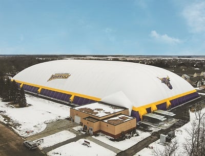 Exterior of the Maverick All-Sports Dome