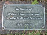 Wilson campus school dimensional sign