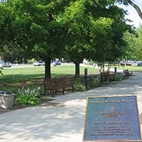 The Marso-Schmitz plaza outside in front of the Performing Arts building