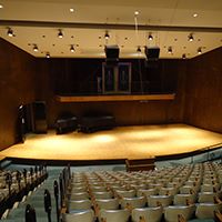 The Elias J. Halling Recital Hall located in the Performing Arts Building