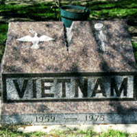 The Vietnam War Memorial is located on the southeast corner of Memorial Library and was dedicated by the Minnesota State Mankato Vets Club to the veterans of the Vietnam War with the inscription "For those who fought for it, freedom has a taste the protected will never know"