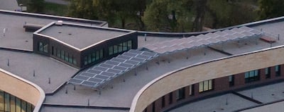 Clinicial Sciences Building Solar Panels - closeup