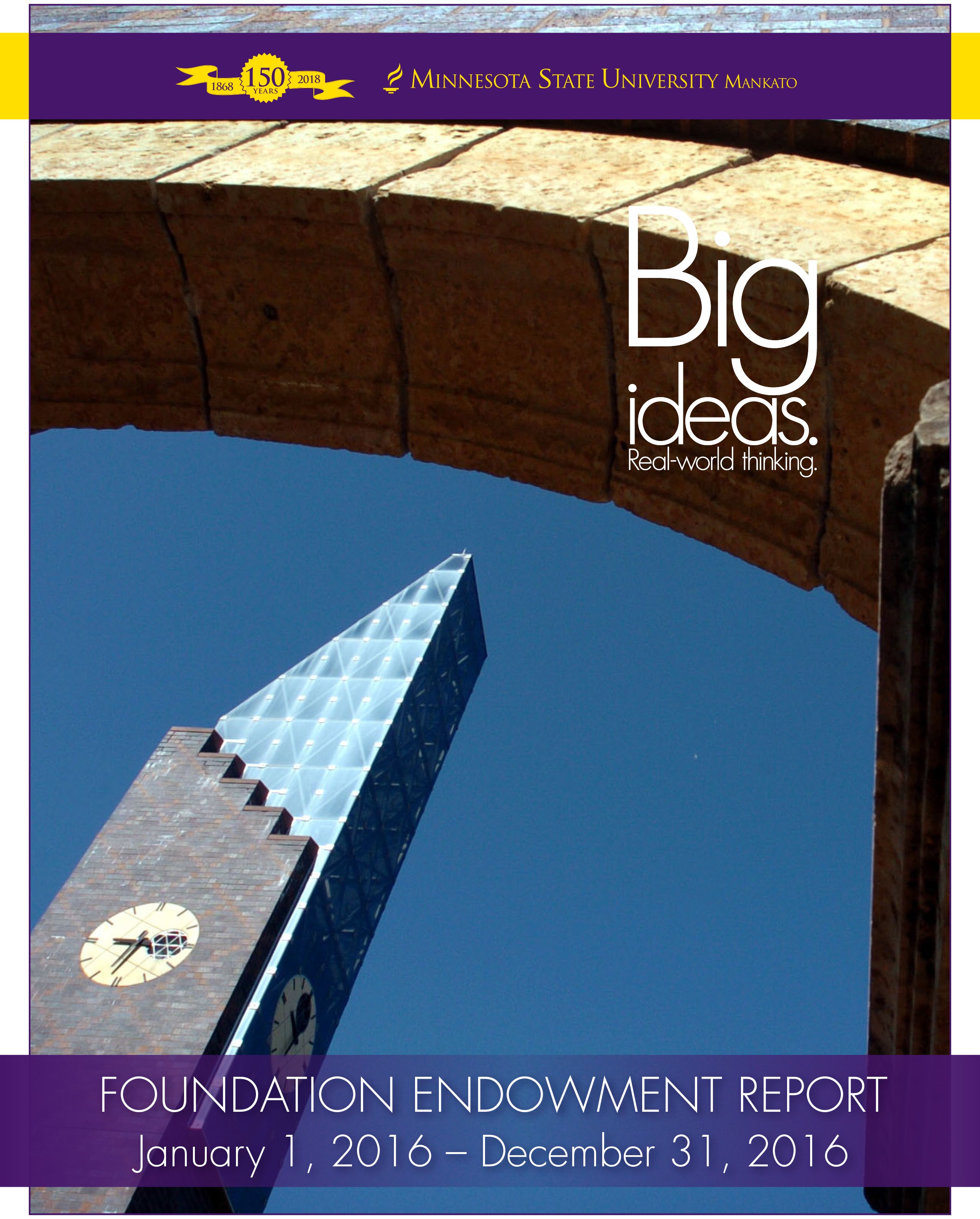 cover of 2016 endowment report