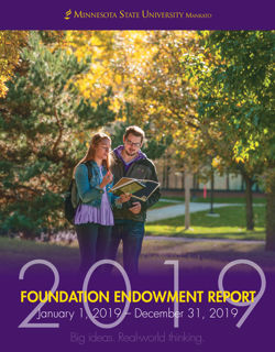 Cover of 2019 endowment report