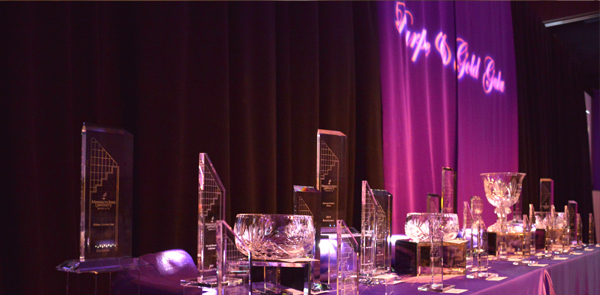 purple and gold awards