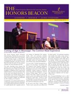 The Honors Beacon Fall 2014 Newsletter Cover