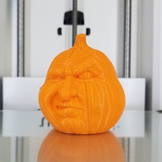 3D pumpkin face