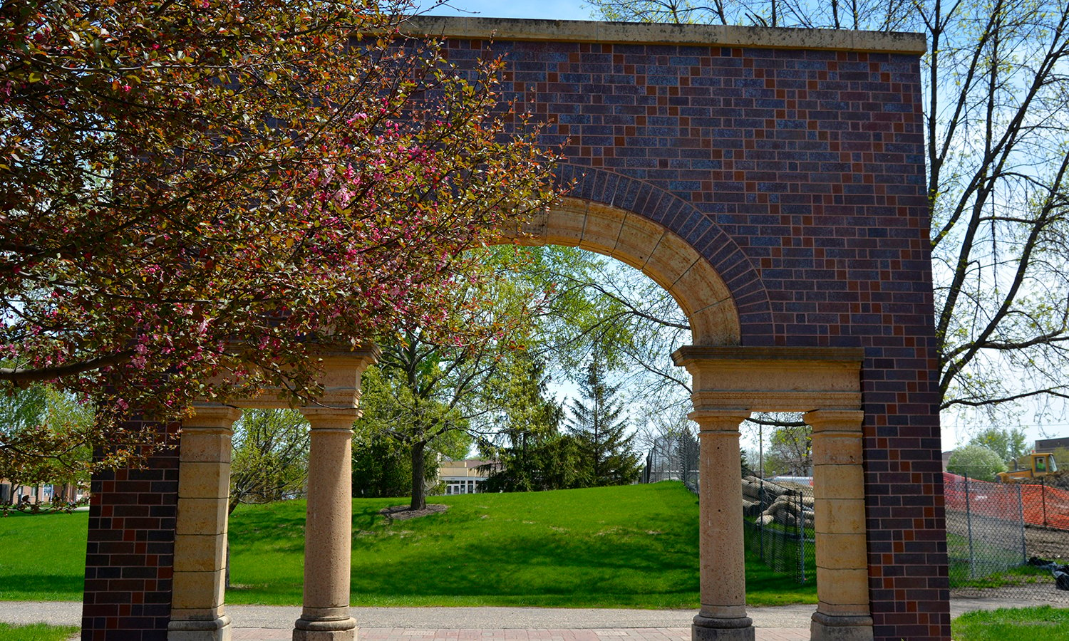 Archway with trees