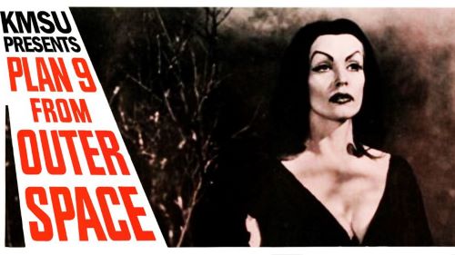 KMSU presents plan 9 from outer space banner