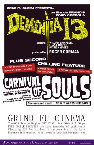 Dementia 13 and Carnival of Souls poster