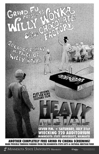 Willy Wonka and the Chocolate Factory and Heavy Metal Poster