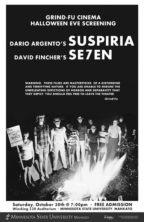 Suspiria and Se7en poster