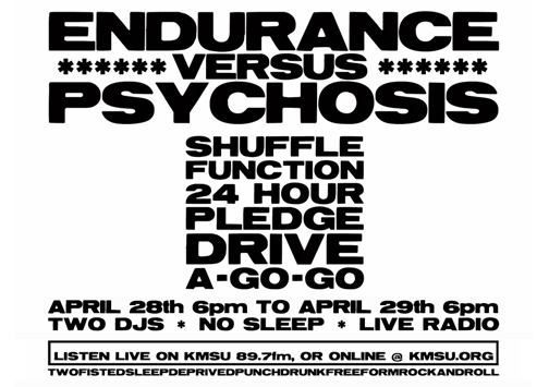 The Shuffle Function 24 Hour Pledge Drive A-Go-Go!