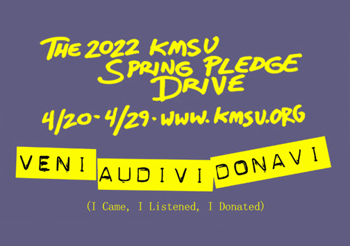 THE SPRING PLEDGE DRIVE IS COMING! THE SPRING PLEDGE DRIVE IS COMING!
