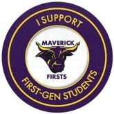 I support first-gen students Maverick Firsts icon