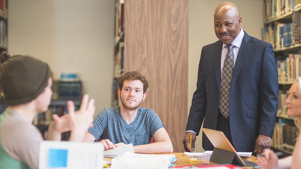professor answering student's criminal justice question