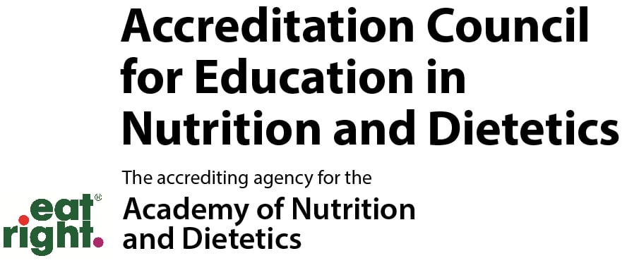 Accreditation Council Eat Right Academy of Nutrition and Dietetics logo