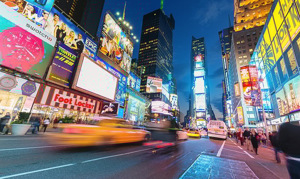 New York City streets and lights