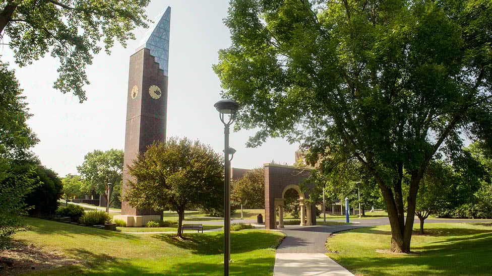 MSU Mankato Belltower and Archway