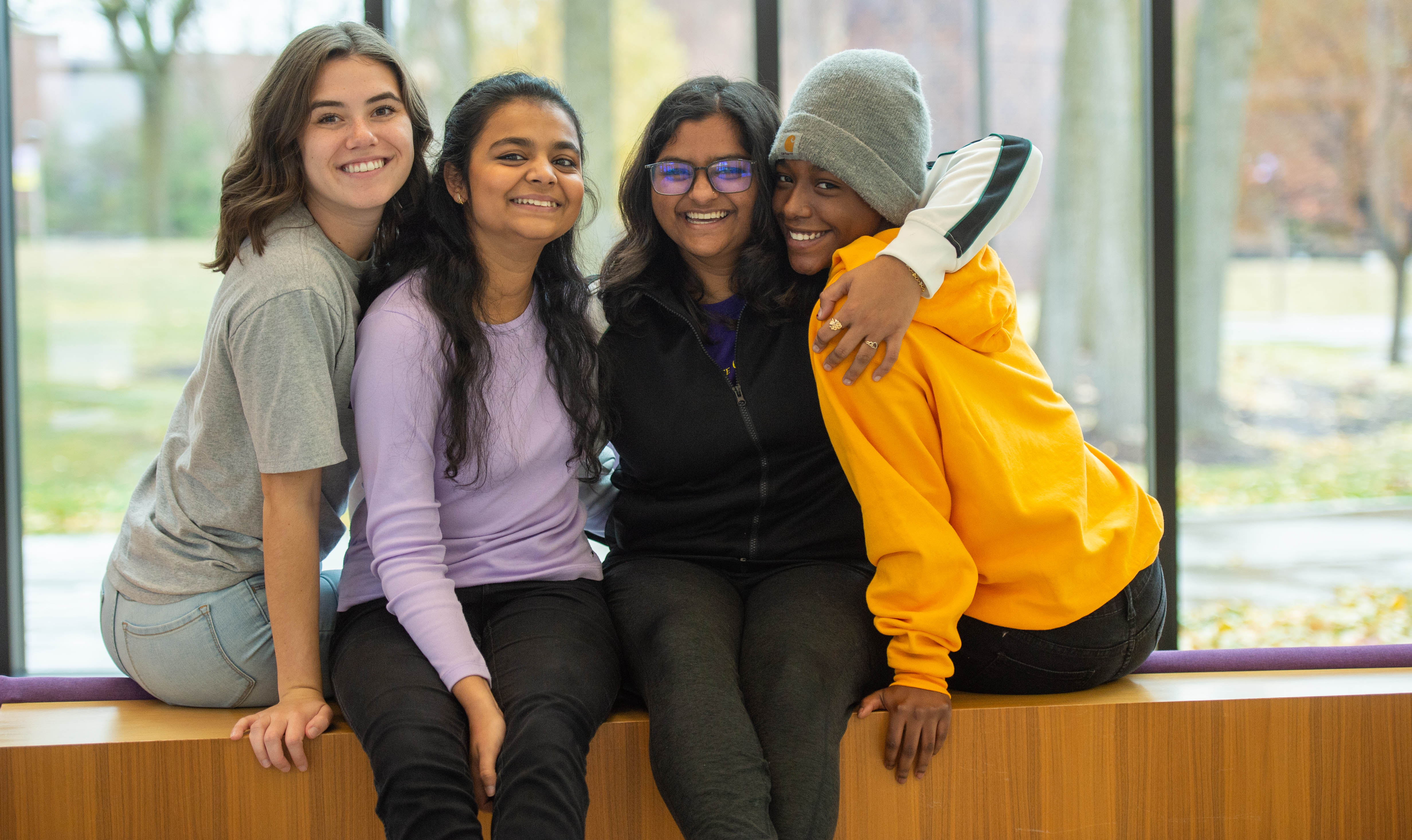 image of students posing together