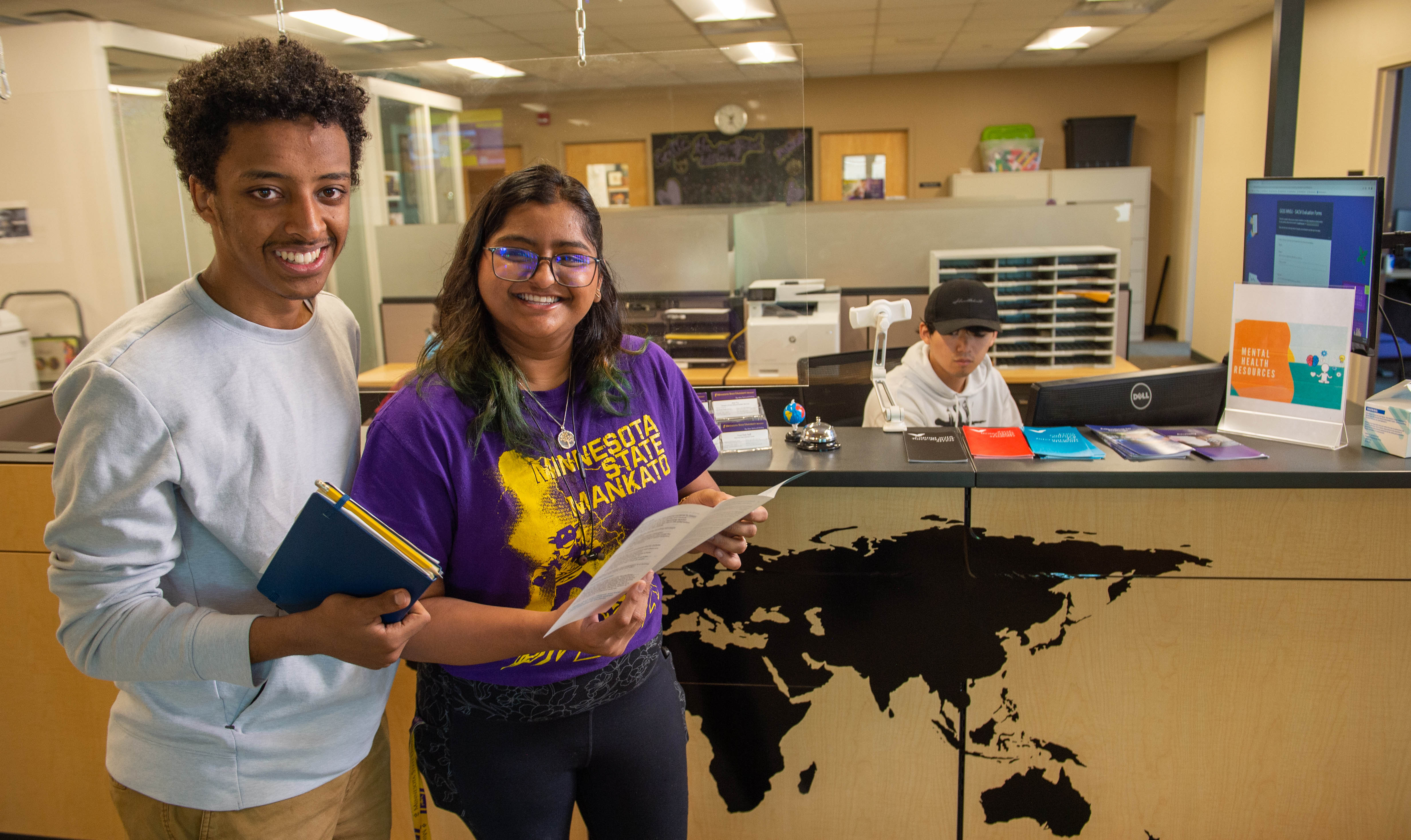 image of students in the Kearney International Center