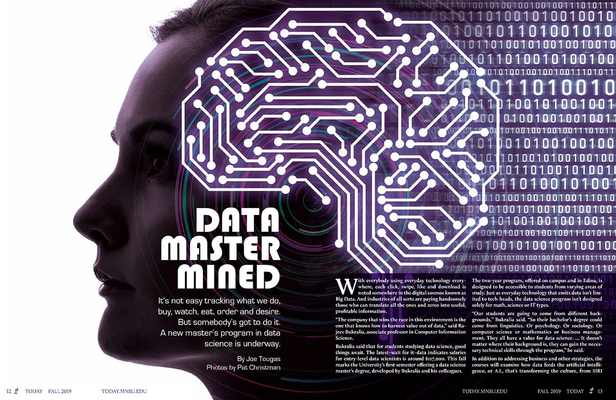 Data Master Minded, a new master's program in data science bposter