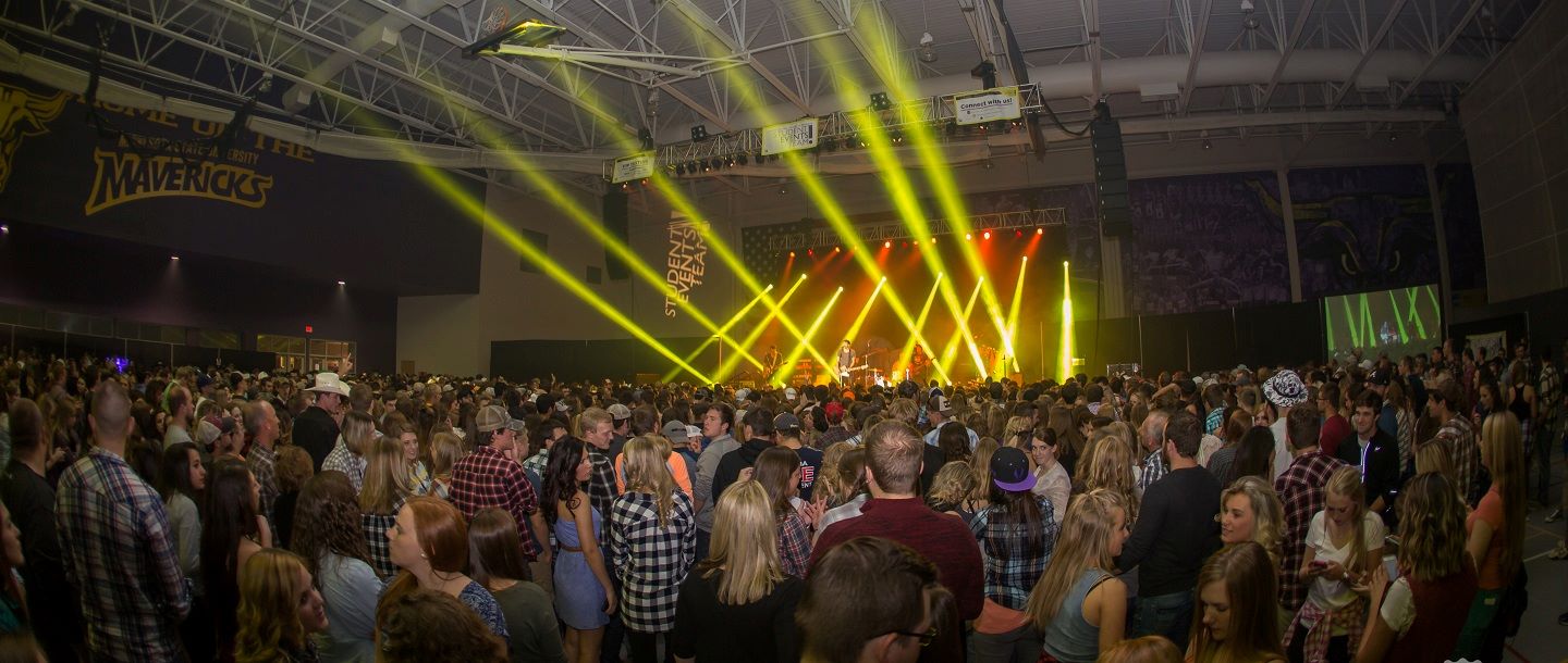 Homecoming concert, view from crowd