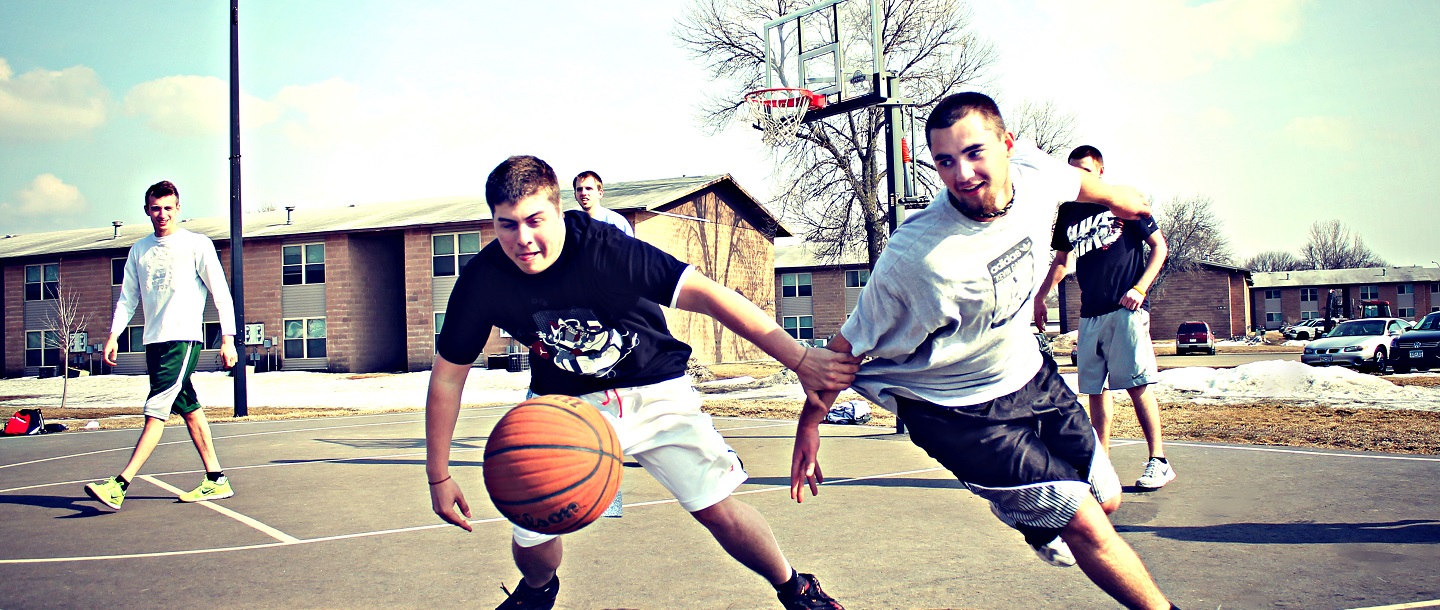people playing basket ball at Briargate complex