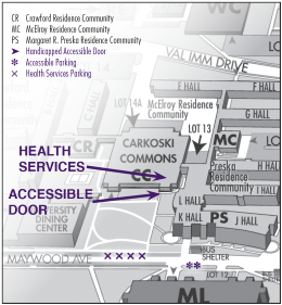 pharmacy location and parking