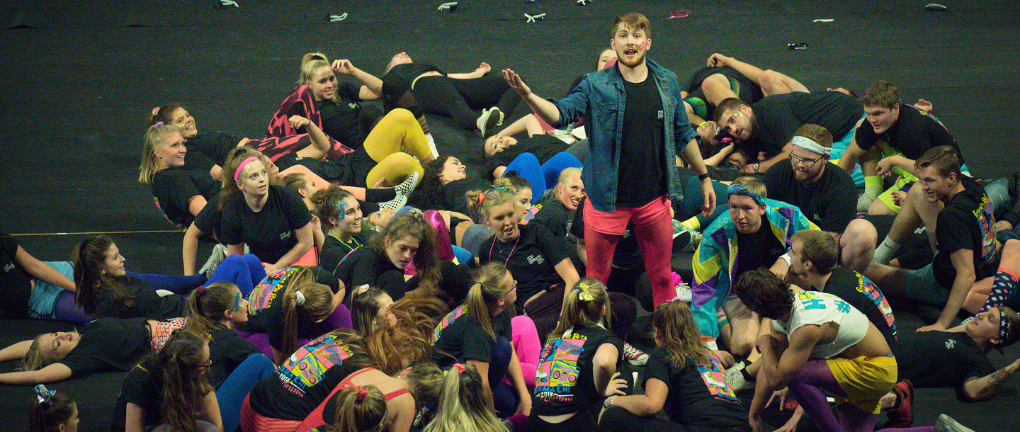 Fraternity and Sorority Life Community theatrical play on stage