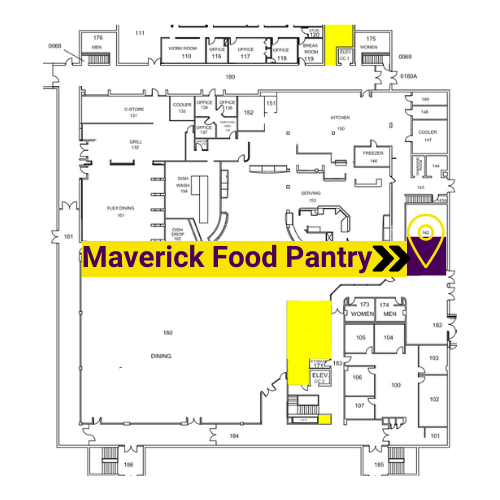 a blueprint of a food pantry