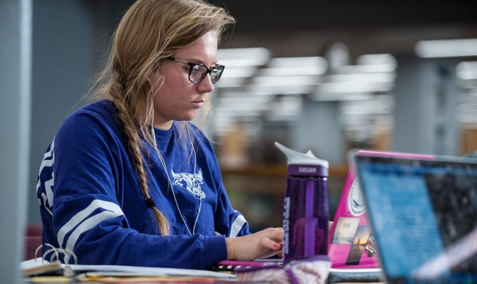 a person sitting at a desk with a laptop