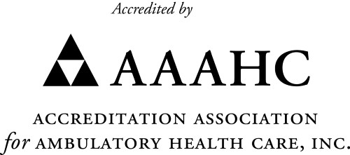 Accredited by AAAHC Accreditation Association for Ambulatory Health Care, Inc. logo